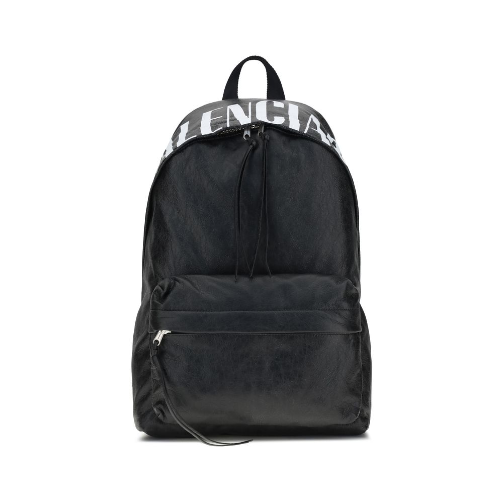 Balenciaga Crinkle Effect Backpack Balenciaga