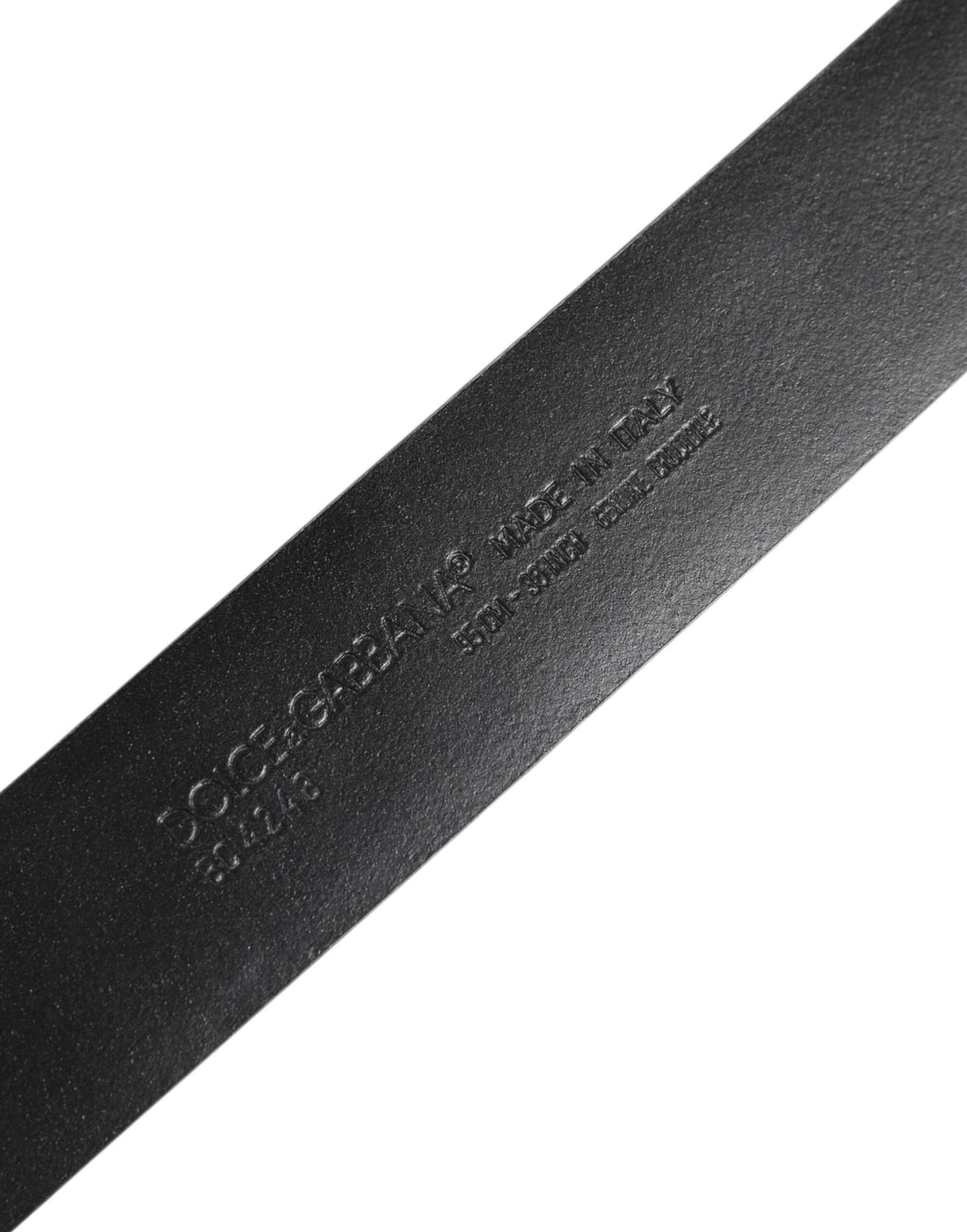 Dolce & Gabbana Black Exotic Leather DG Logo Buckle Belt - Eljoys Fashion 