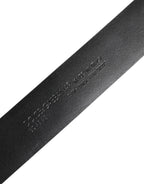 Dolce & Gabbana Black Exotic Leather DG Logo Buckle Belt - Eljoys Fashion 
