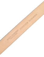 Dolce & Gabbana Metallic Leather Silver Tone Logo Buckle Belt - Eljoys Fashion 