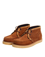 Dolce & Gabbana Brown Suede Nubuck Leather Desert Ankle Boots Shoes - Eljoys Fashion 