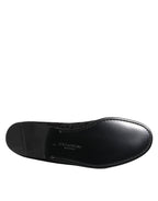 Dolce & Gabbana Black Floral Brocade Loafers Men Dress Shoes - Eljoys Fashion 