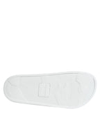 Dolce & Gabbana White Black Leather Sandals Beachwear Shoes - Eljoys Fashion 