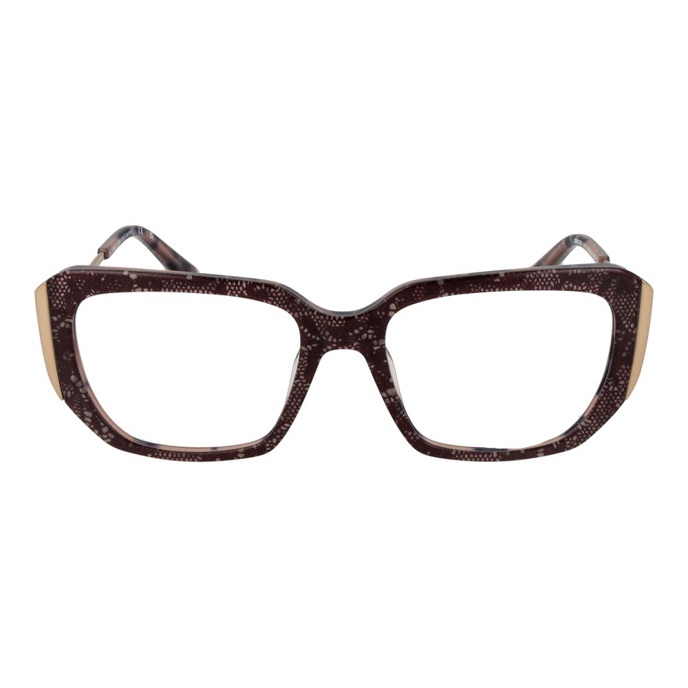 Marciano by Guess purple acetate glasses frames with clear lenses, stylish eyewear for fashion-forward looks.