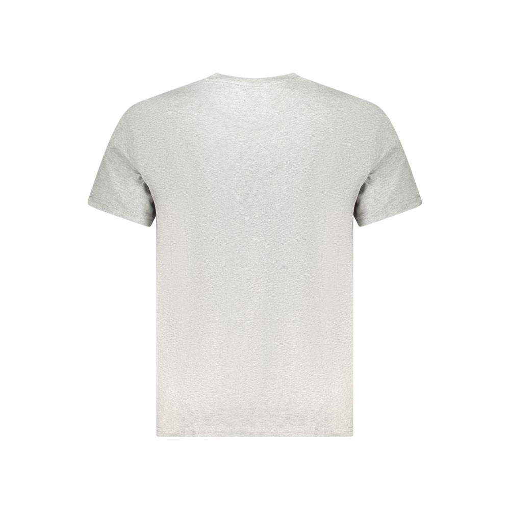 Tommy Hilfiger Gray Cotton Men T-Shirt Tommy Hilfiger