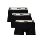 Hugo Boss Nero cotton men's boxer shorts in black, featuring a comfy fit and elastic waistband.