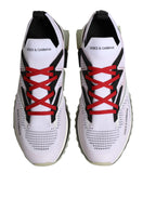 Dolce & Gabbana White SORRENTO Sport Stretch Sneakers Shoes - Eljoys Fashion 