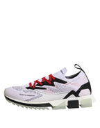 Dolce & Gabbana White SORRENTO Sport Stretch Sneakers Shoes - Eljoys Fashion 