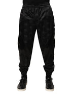 Dolce & Gabbana Black Logo DG Print Men Jogger Sweatpants Pants - Eljoys Fashion 
