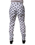 Dolce & Gabbana White Logo Cotton Skinny Denim Trouser Pants - Eljoys Fashion 