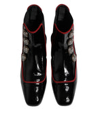Dolce & Gabbana Black Jackie Buttoned Chelsea Boots Shoes - Eljoys Fashion 