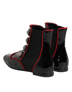 Dolce & Gabbana Black Jackie Buttoned Chelsea Boots Shoes - Eljoys Fashion 