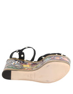 Dolce & Gabbana Multicolor Fish Polka Dot Wedge Sandals Shoes - Eljoys Fashion 