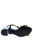 Dolce & Gabbana Multicolor Floral Crystal KEIRA Sandals Shoes - Eljoys Fashion 