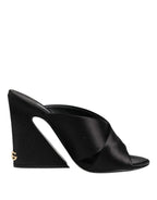 Dolce & Gabbana Black Keira Baroque High Heel Sandals Shoes - Eljoys Fashion 