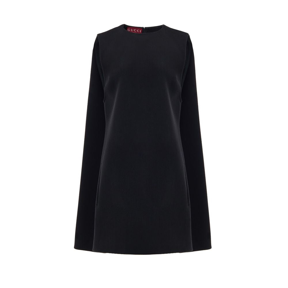 Gucci Black Wool Casual Dress Gucci