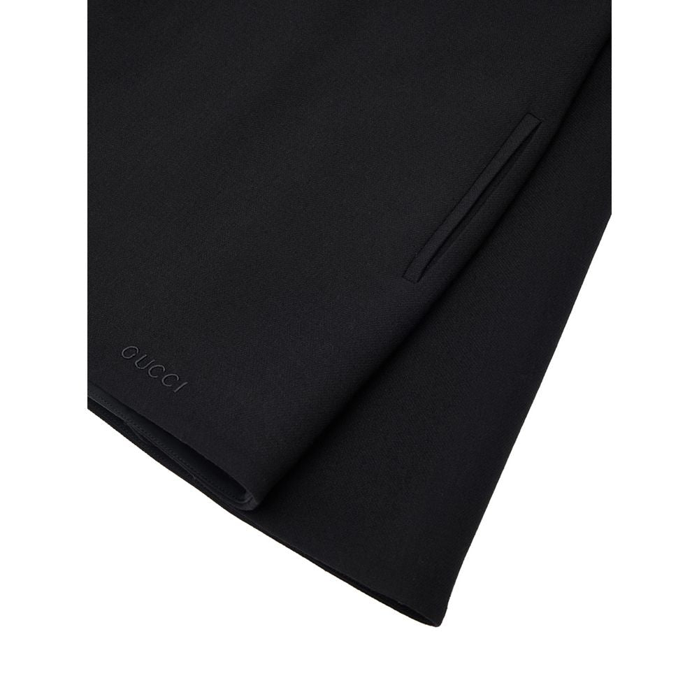 Gucci Black Wool Casual Dress Gucci