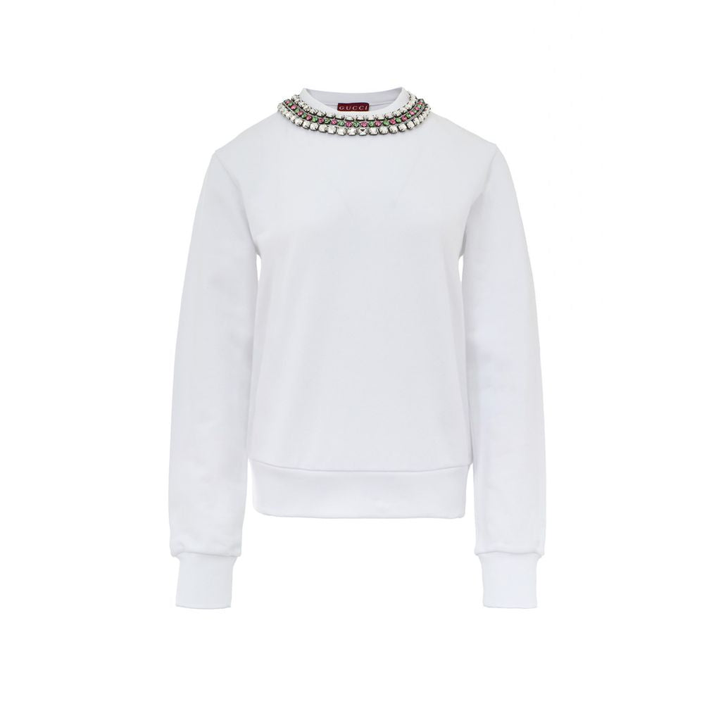 Gucci White Cotton Sweatshirt Gucci
