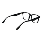 BMW black acetate glasses frames with sleek design and clear lenses, showcasing a modern and stylish eyewear accessory.