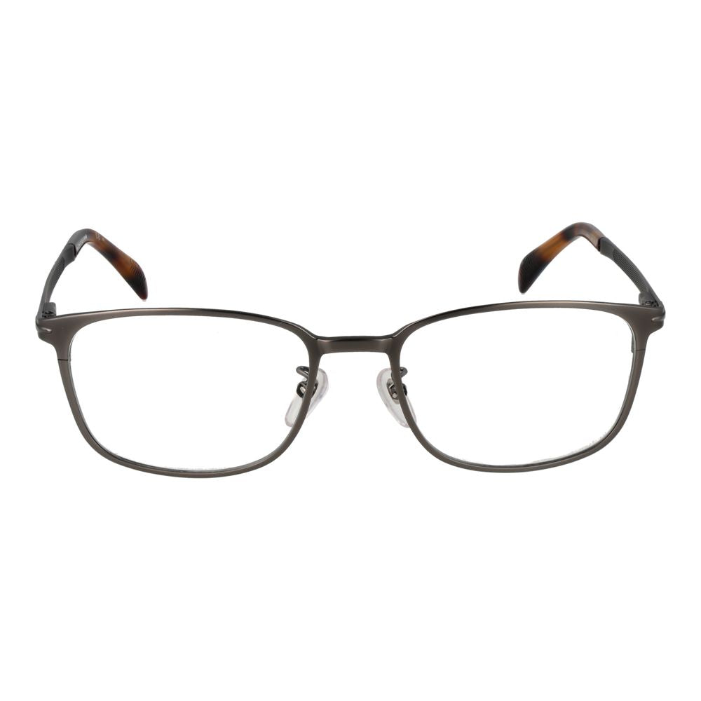 David Beckham Gray Stainless Steel Glasses Frames David Beckham