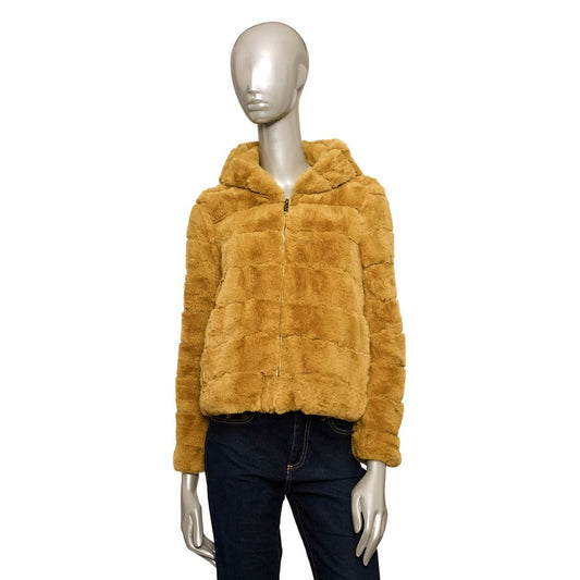 Baldinini Trend Yellow Polyester Women Jacket Baldinini Trend