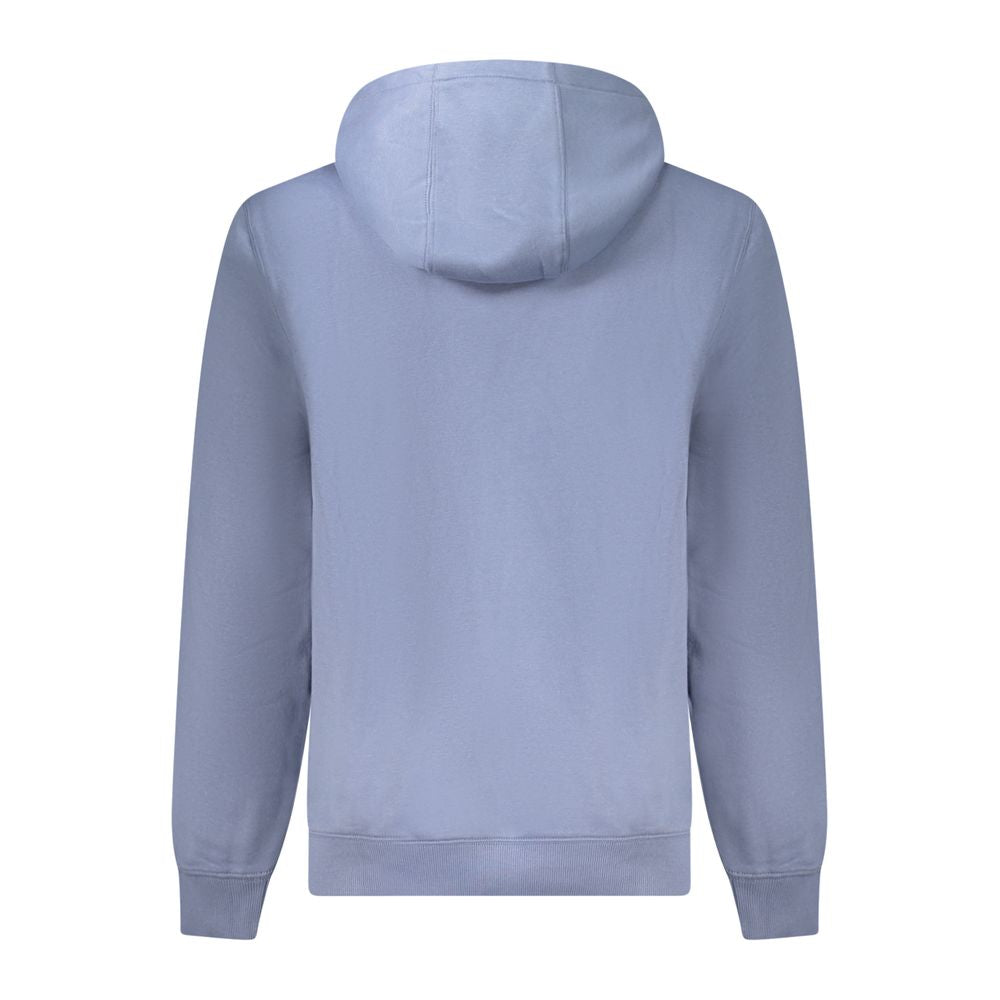 Tommy Hilfiger blue cotton men's sweatshirt with a crew neck and logo detail on the front, casual and comfortable fit.