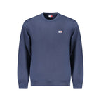 Tommy Hilfiger men's blue cotton sweatshirt with crew neck and long sleeves, casual athletic style.