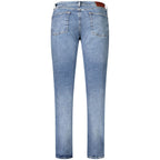 Tommy Hilfiger men's blue cotton jeans with classic five-pocket design and straight fit style.