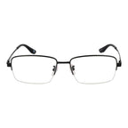 BMW black titanium glasses frames with sleek design and clear lenses, showcasing modern eyewear style.