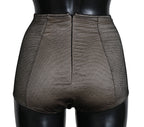 Dolce & Gabbana Bottoms Underwear Beige With Black Net