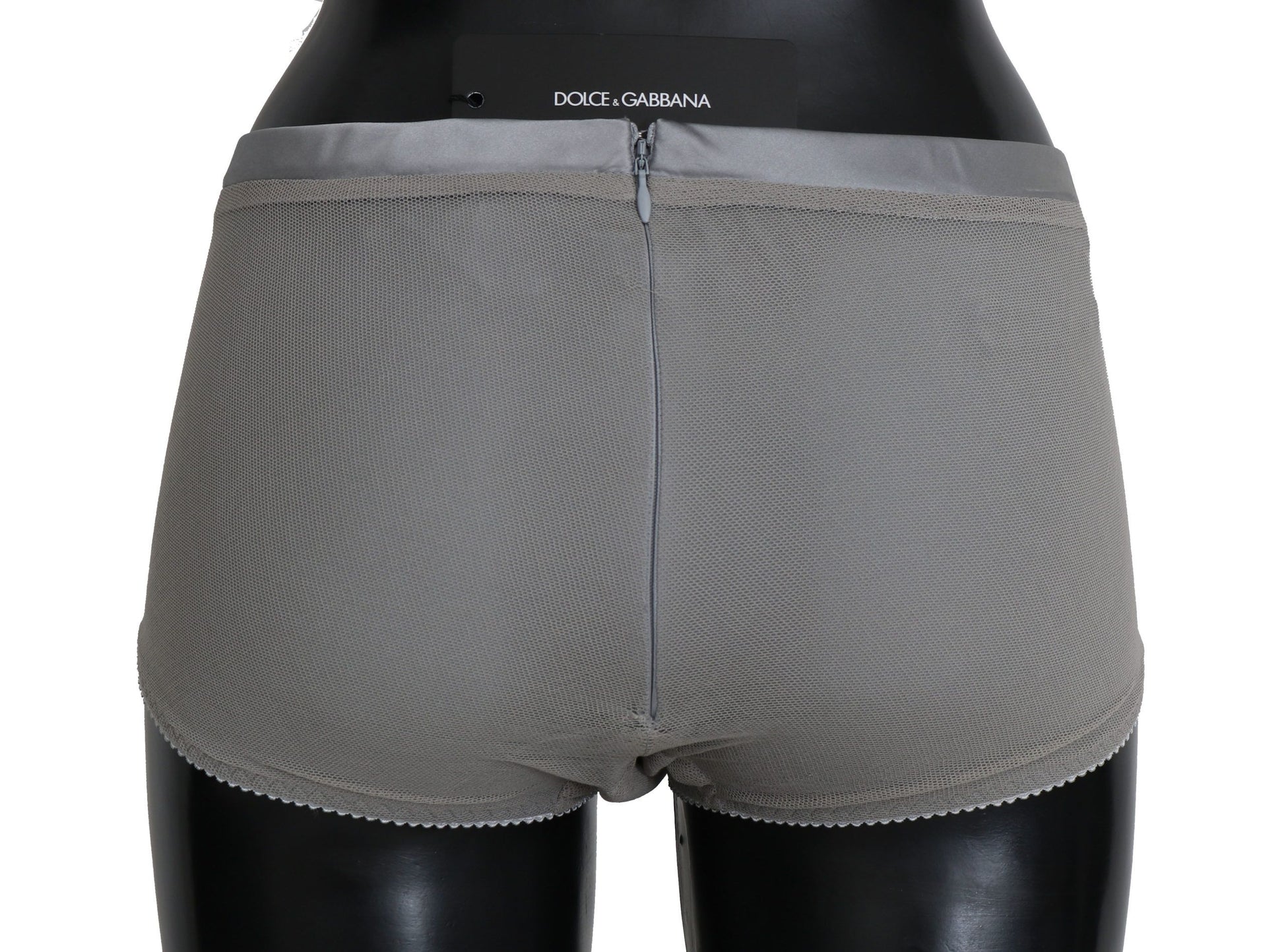 Dolce & Gabbana Underwear Silver With Net Silk Bottoms Dolce & Gabbana