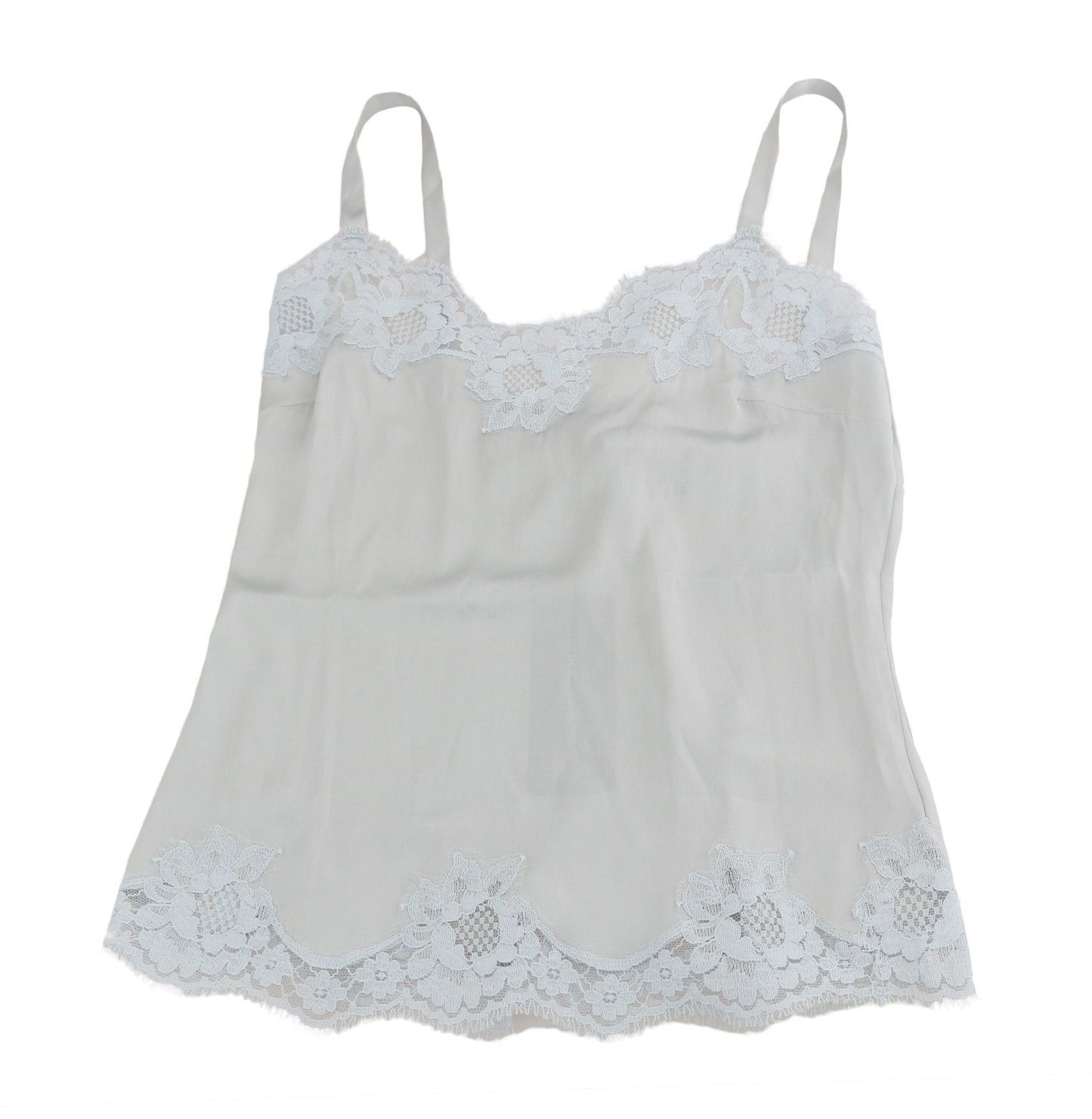 Dolce & Gabbana Green Silk Lace Dress Chemisole Lingerie Dolce & Gabbana