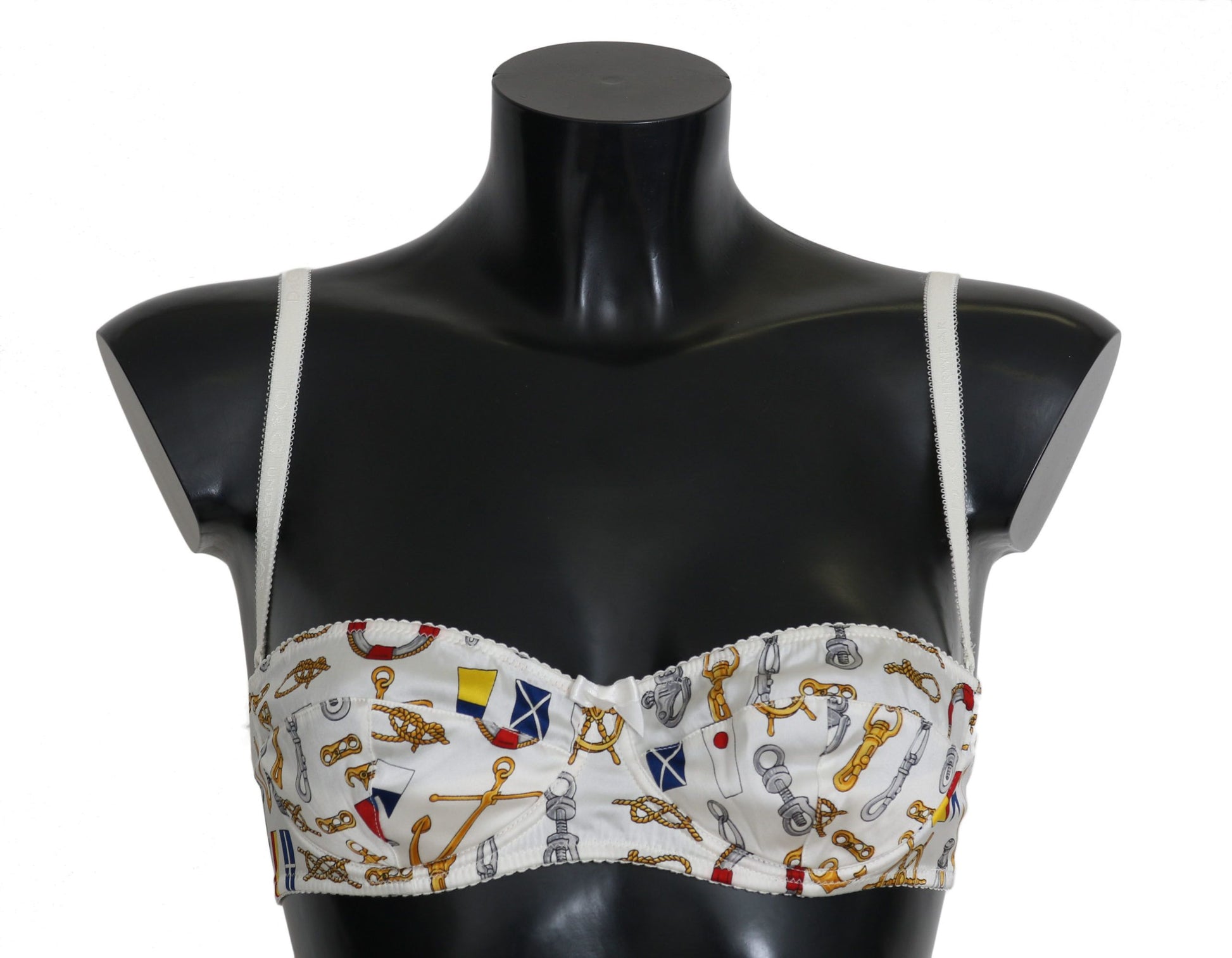 Dolce & Gabbana White Balconcino Sailor Print Underwear Dolce & Gabbana