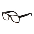 Andy Wolf brown acetate eyeglass frames with a stylish, rounded design, showcasing their modern and sophisticated look.