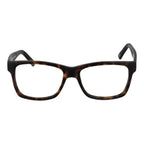 Andy Wolf brown acetate glasses frames with clear lenses, stylish and lightweight design, showcasing modern eyewear style.