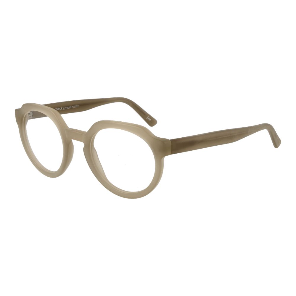 Andy Wolf gray acetate glasses frames with clear lenses, stylish and lightweight eyewear design.