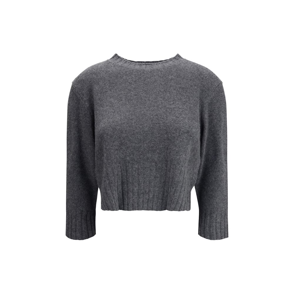 Loulou De Saison Gray Cashmere Sweatshirt Loulou De Saison