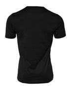 Dolce & Gabbana Black Sacred Heart Cotton Crew Neck T-shirt - Eljoys Fashion 