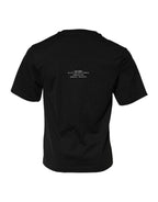 Dolce & Gabbana Black DG Vib3 Print Cotton Crew Neck T-shirt - Eljoys Fashion 