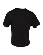 Dolce & Gabbana Black Minimalist Cotton Crew Neck T-shirt - Eljoys Fashion 