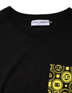 Dolce & Gabbana Black Minimalist Cotton Crew Neck T-shirt - Eljoys Fashion 