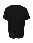 Dolce & Gabbana Black Chain Necklace Cotton Crewneck T-shirt - Eljoys Fashion 