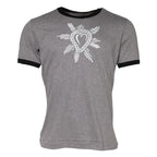 Dolce & Gabbana Gray Sacred Heart Cotton Crew Neck T-shirt - Eljoys Fashion 