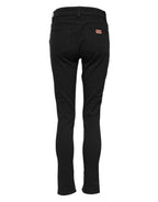 Dolce & Gabbana Black Cotton Skinny Mid Waist Denim Jeans - Eljoys Fashion 