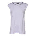 Dolce & Gabbana White Cotton Sleeveless Printed Tank T-shirt
