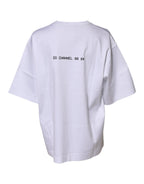 Dolce & Gabbana White Cotton Printed Short Sleeves T-shirt - Eljoys Fashion 