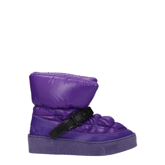 Khrisjoy Purple Polyester Ankle Boots Khrisjoy