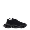 Dolce & Gabbana black fabric chunky sneakers with thick soles and stylish design, perfect for casual and fashion-forward looks.