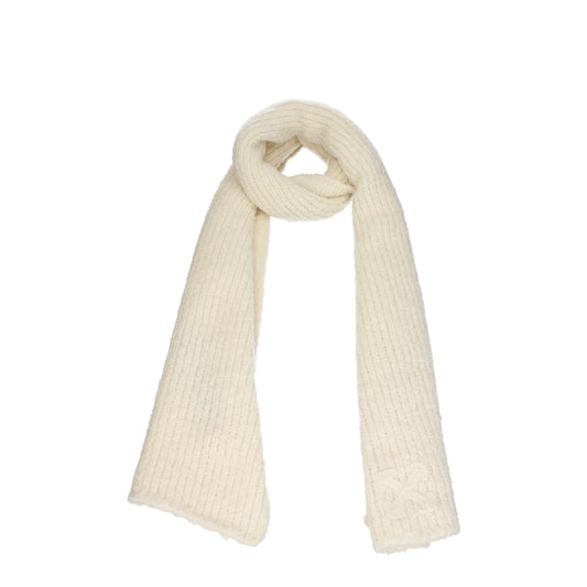 Off-White Beige Wool Scarves