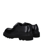 Black leather Dolce & Gabbana oxford shoes and derbies with sleek design and polished finish.